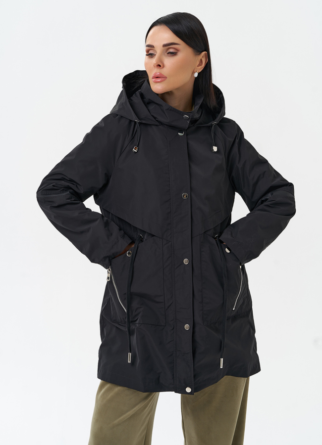 фото Плащ женский с капюшоном модель № 30040