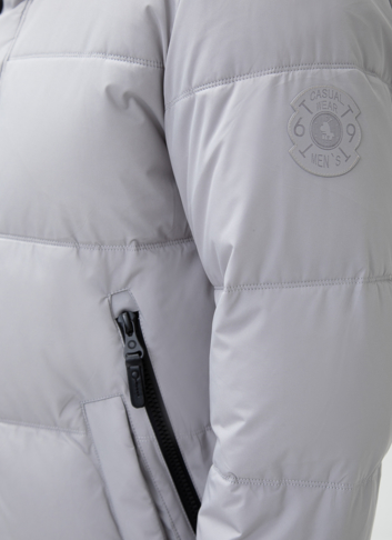 Мужской пуховик с капюшоном 