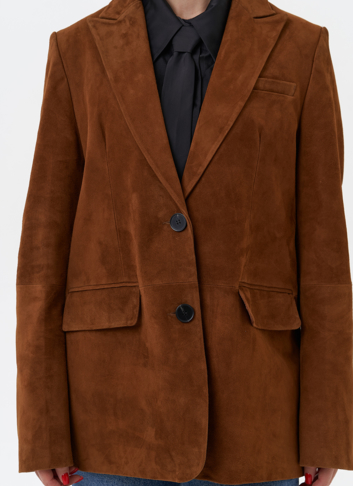 Женский замшевый жакет