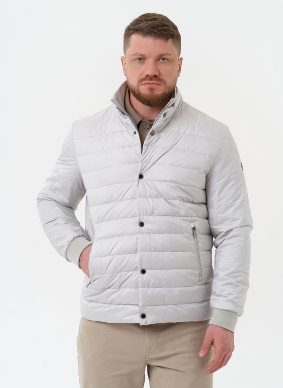 Мужская куртка серого цвета