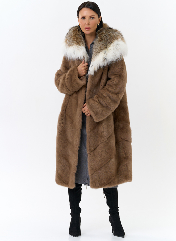 Норковая шуба с рысью