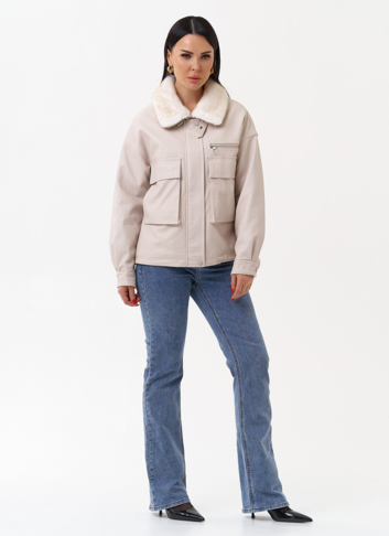 Куртка весенняя из искусственной кожи 