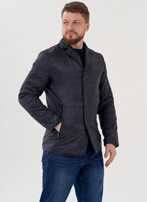 Мужская куртка синего цвета 