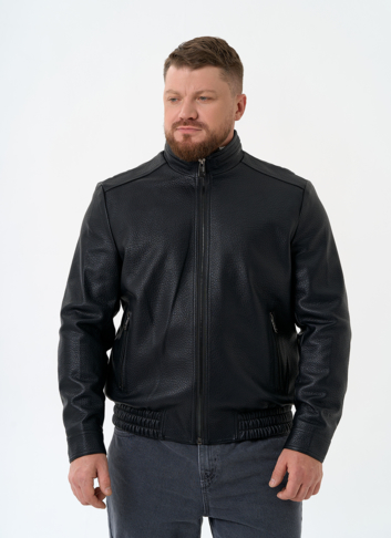 Мужская куртка бомбер из эко кожи