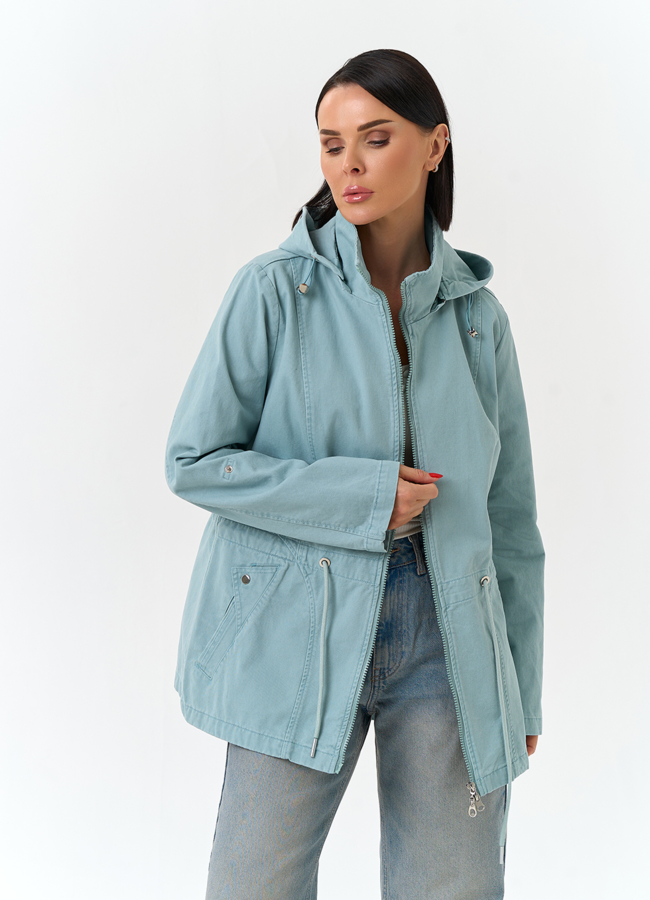 Женская ветровка с капюшоном модель № 33136 универмаг малина