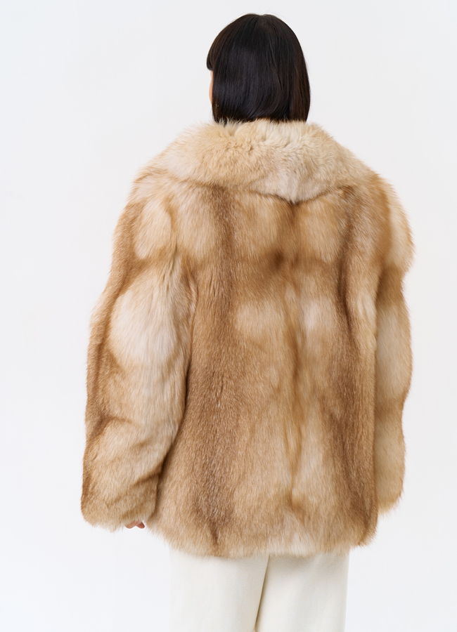 Куртка из лисы модель № 32014 в кредит