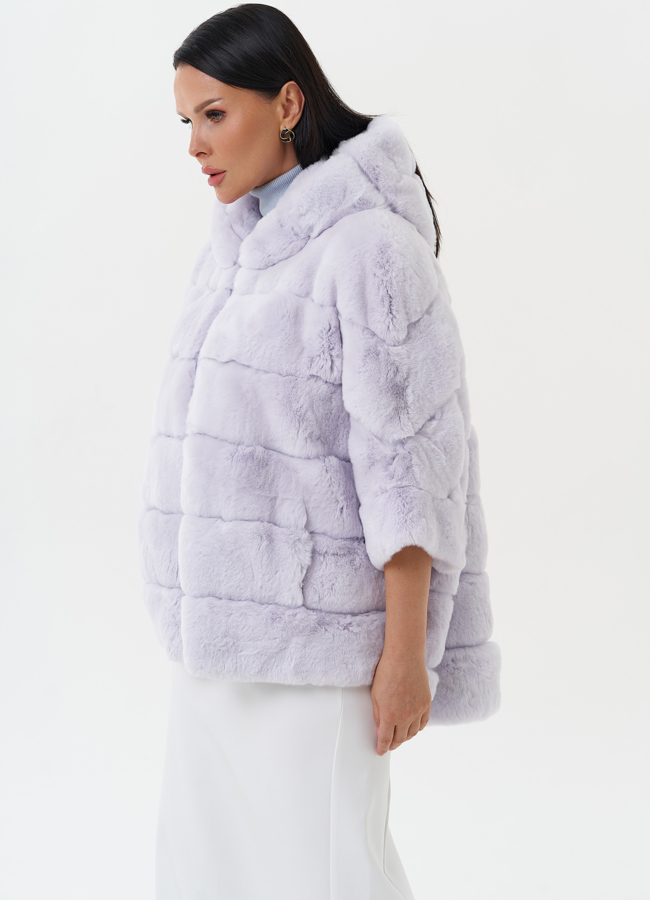 Шуба из меха кролика модель № 27819 в кредит