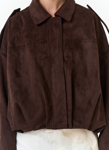 Женская объемная куртка бомбер