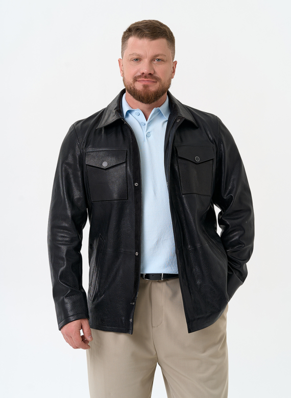 Мужская куртка из натуральной кожи