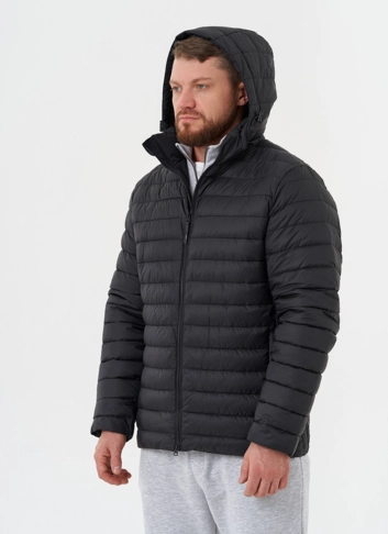 Стеганая куртка с капюшоном