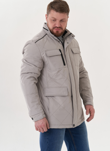 Мужская куртка серого цвета