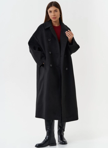 Женское двубортное пальто 