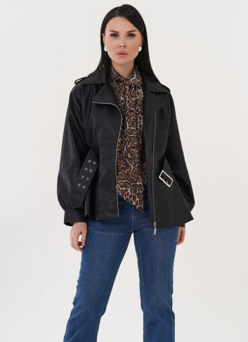 Куртка-косуха с резинкой по талии