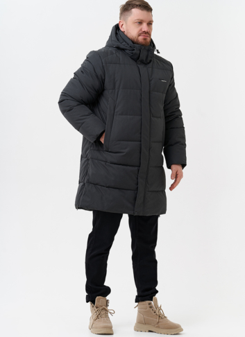 Мужской пуховик с капюшоном 
