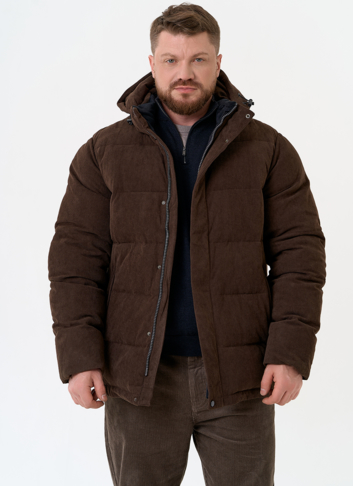 Мужской вельветовый пуховик