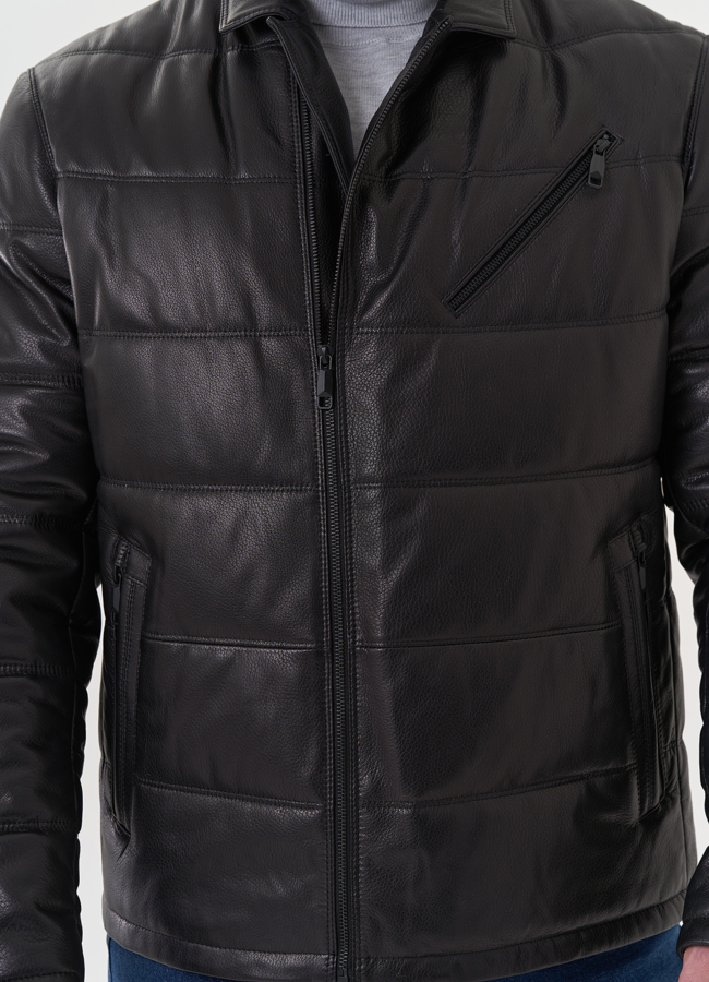 Мужская кожаная куртка 